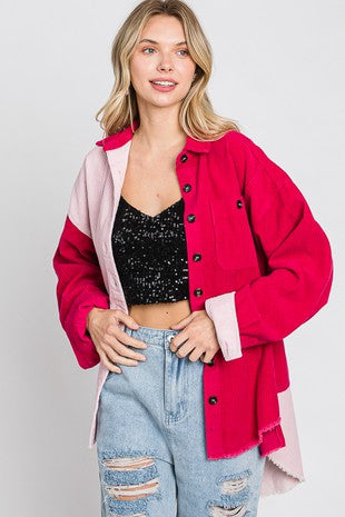 Pink Sunrise Shacket