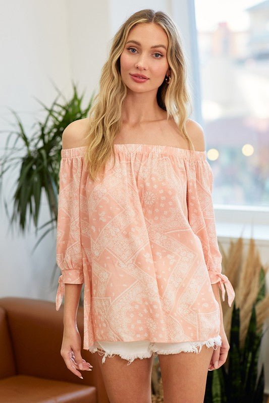 Boho Off The Shoulder Top (S-XL) - Brynn & Rae Boutique
